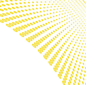 yellow pattern with circles and dots