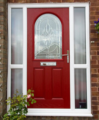 Composite door Red