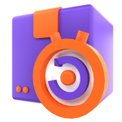 warehouse and delivery 3d illustration