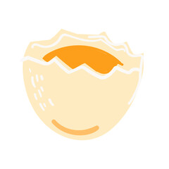 Hand Drawn Egg In The Shell Illustration