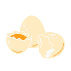 Obraz premium Hand Drawn Eggs In The Shell Illustration