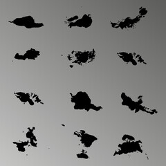  brashes are black on a dark background