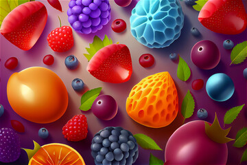 Illustration food background