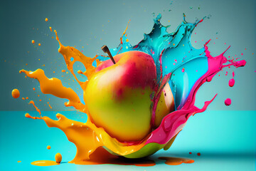 apple in water splash © Oleksandr