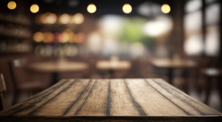 empty table in restaurant