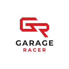 GR Letter Logo Template. Initials Monogram Letter Icon for your brand or company identity