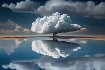 Fototapeta na wymiar Funny cloud