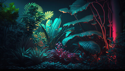 Tropical Vibes / Gree Leaves / Colorful Leaves / Jungle