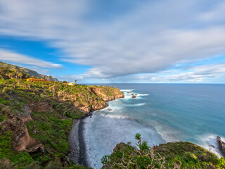 A Long Exposure of Tenerife's rugged Cliffside
