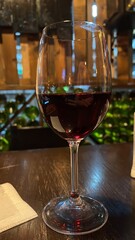 glass of red wine