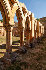 Monastery of San Juan de Duero or Arcos de Duero, in Soria, in architecture and art of Romanesque...