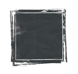 Obraz premium gray colored watercolor vector brush painted ink stamp banner frame 