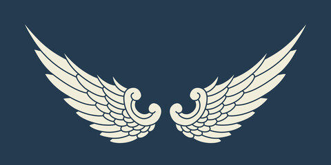 Vector angel wings design