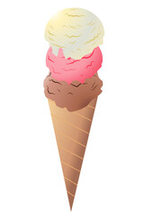 ice cream cone illustration