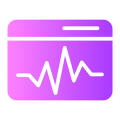 sound wave gradient icon