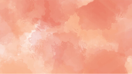 Abstract orange watercolor background for your design, watercolor background concept, vector.