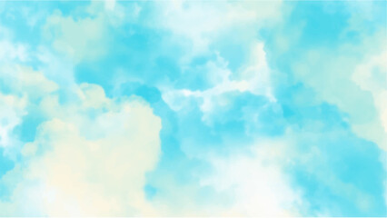Abstract blue watercolor background for your design, watercolor background concept, vector.