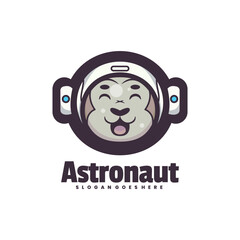 Astronaut Logo Vector © lelevien