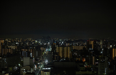 Fototapeta na wymiar 大阪府堺市の夜景の風景