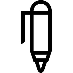 Ballpoint Pen  Line Icon