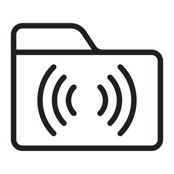 recommend clip art: folder line icon
