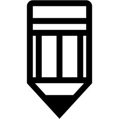 Graphite Pencil Line Icon