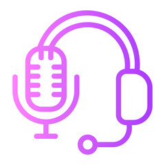 podcast gradient icon