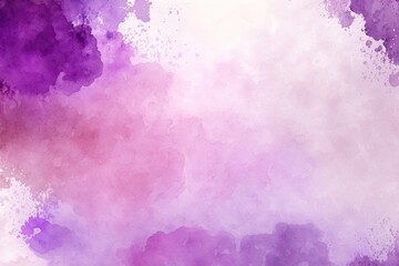 Abstract purple watercolor paint background. Generative AI