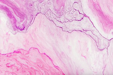 Fototapeta premium Abstract pink watercolor marble background. Generative AI