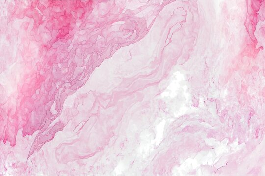 Abstract pink watercolor marble background. Generative AI