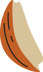 Onion peels flat icon Food waste Sorted organic garbage