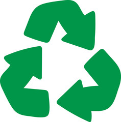 recycle symbol illustration hand drawn style for world environment day