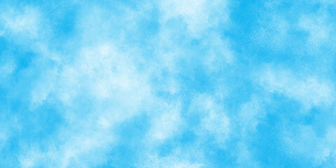 Abstract blurry defocused and grainy blue sky shades Watercolor background, creative brush painted aquarelle light sky blue background, Beautiful grunge blue background with space and for any design.