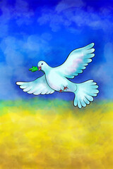 dove of peace for Ukraine