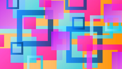 Futuristic Angular Composition with Vibrant Colors