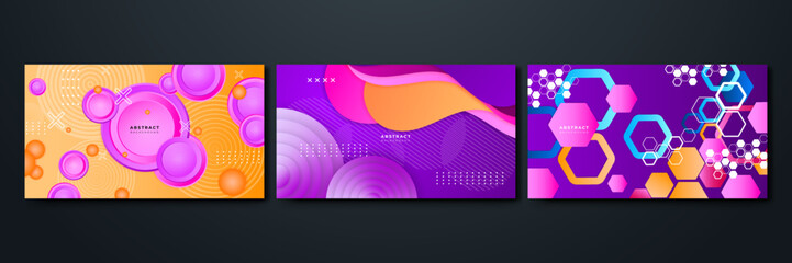 Dynamic and Bold Abstract Background with Twisted Shapes