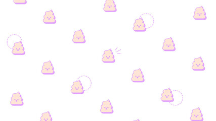 ファンシーうんちパターン♪PNG