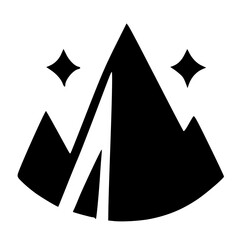 Fototapeta premium mountain icon