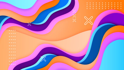 Abstract Geometric Background with Vibrant Colors