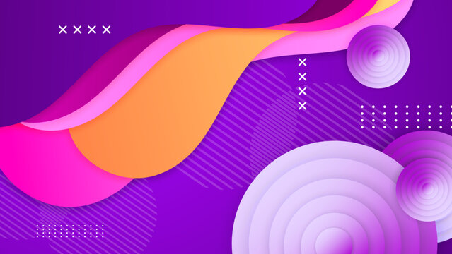 Colorful Polygonal Background with Symmetrical Shapes