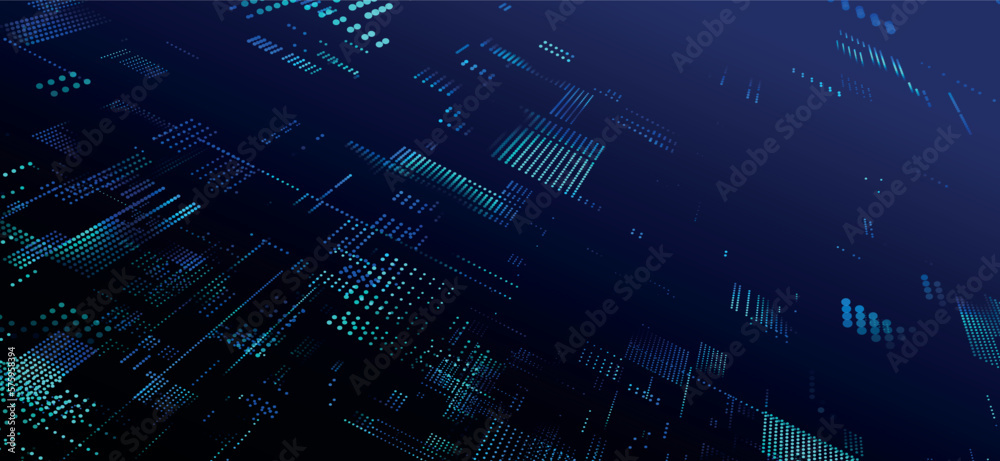 Poster abstract digital background. data flow information. concept of digital communication. big data visua
