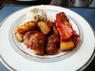 鶏肉の黒酢和え