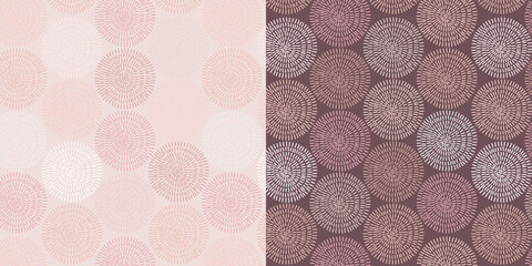 Seamless pattern with colorful circles. Abstract circles