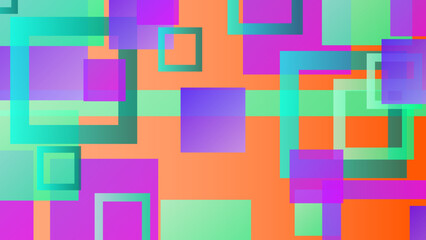 Colorful vibrant geometric modern abstract vector background