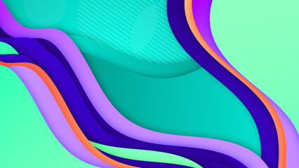 Modern Vector Illustration with Colorful Geometric Shapes