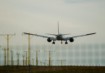 Fototapeta premium Airplane at the airport