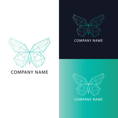 Butterfly logo vector line outline monoline icon illustration, elegant and simple geometric insect. Butterfly logo. Monarch logo design. Universal logo with premium butterfly symbol.