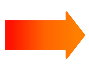 太い矢印グラデーション　赤・オレンジ