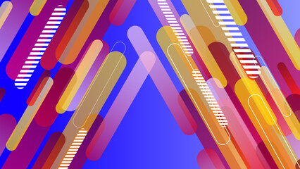Obraz premium Dynamic and Bold Abstract Background with Twisted Shapes