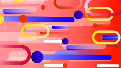 Contemporary Vector Design with Rainbow Spectrum